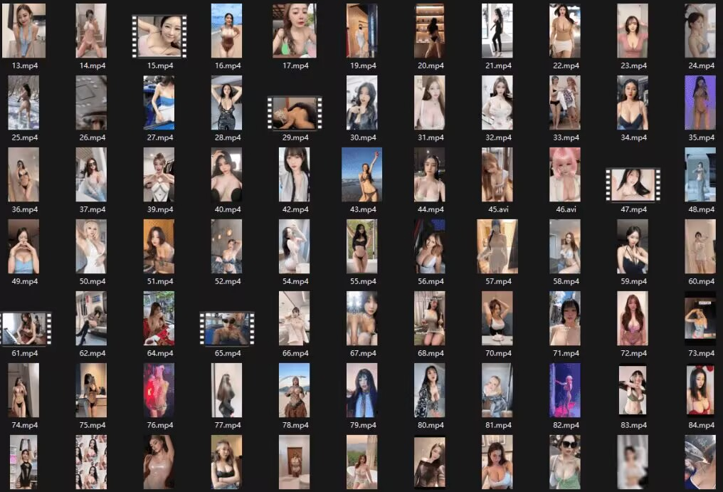 榜单大哥真金白银刷出来的，某音各大美女博主付费视频大合集，整整100部