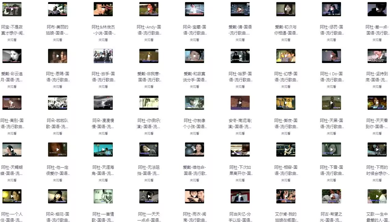 10000首精选MTV，在家也能唱卡拉OK了，画质拉满，内置音轨